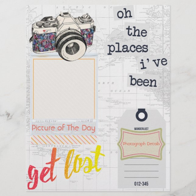 Journal De Voyage "Photo Du Jour" Page Verticale (Devant)