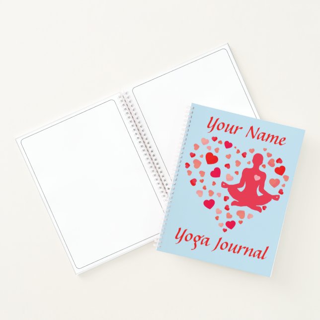 Journal de yoga personnalisé, journal ou bloc-note (Intérieur)