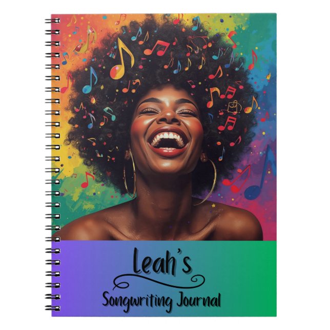 Journal d'écriture de chanson Rap Hip Hop PERSONNA (Devant)