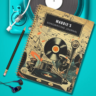 Journal d'écriture de chansons Carnet de Songwrite