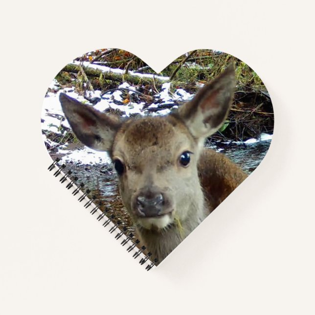 Journal d'écriture de faon des bois bébé adorable  (Devant)