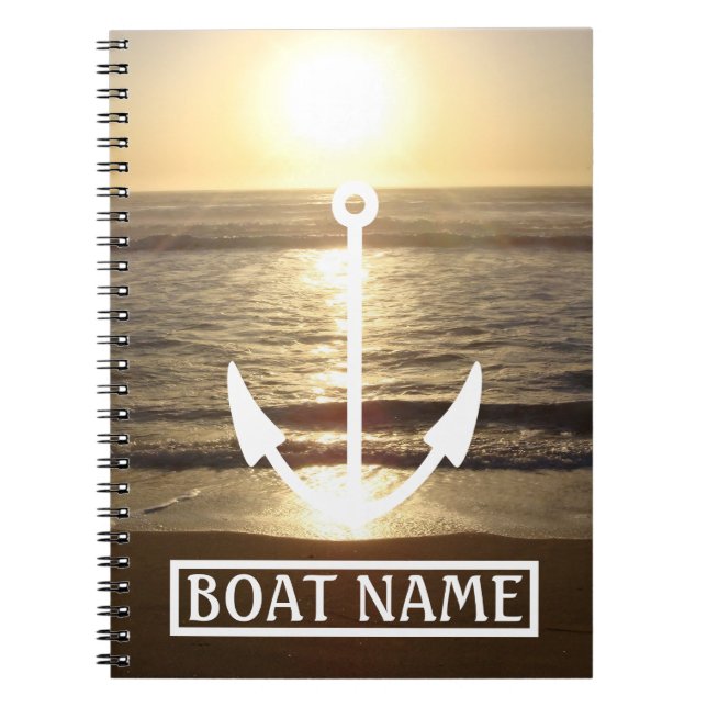 Journal des capitaines d'Ancre de nom de bateau (Devant)