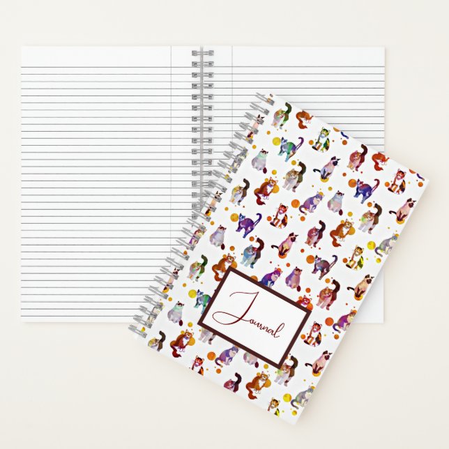 Journal des chats colorés (À l'intérieur)