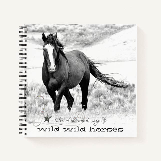Journal des Chevaux Sauvages Journal Carnet Spiral (Devant)