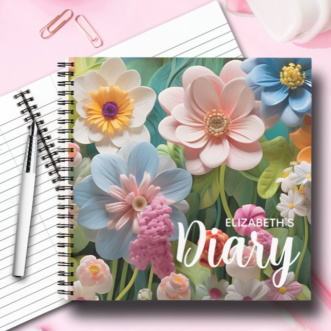 Journal des fleurs pastel (Créateur téléchargé)