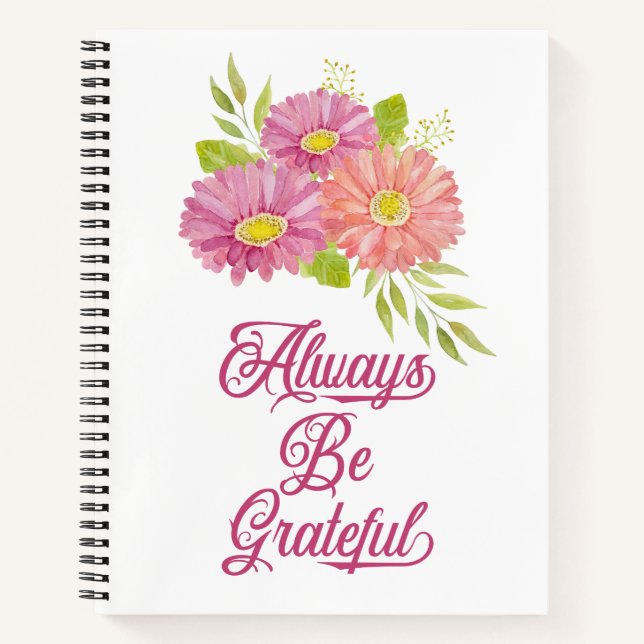 Journal des gerbera reconnaissants (Devant)