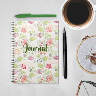 Journal des motifs floraux de style vintage