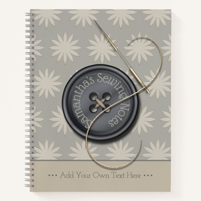 Journal des notes de couture du bouton It (Devant)