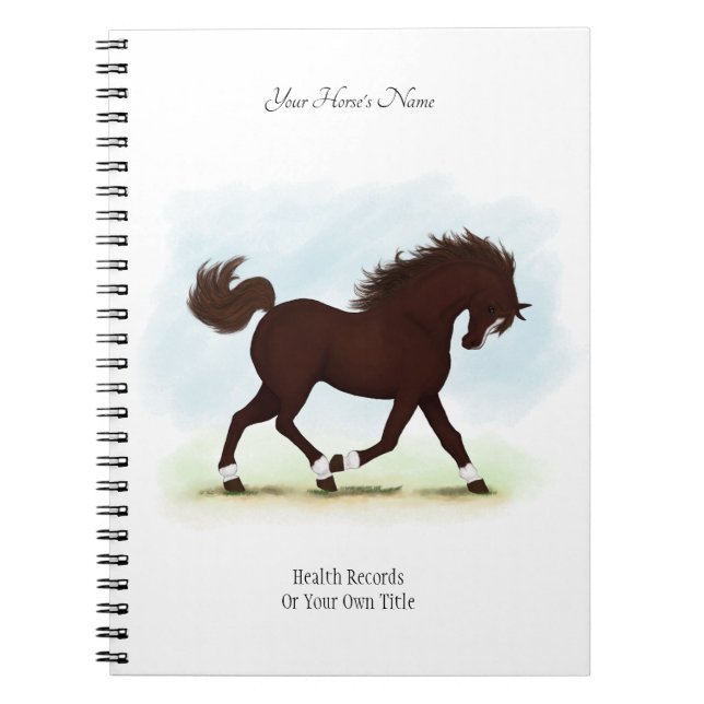 Journal des propriétaires de chevaux personnalisés (Devant)