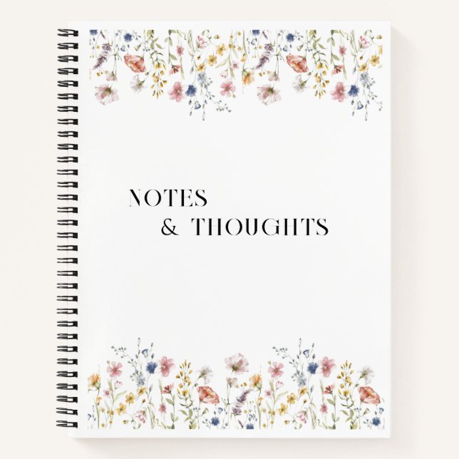 Journal des spirales de fleurs (Devant)