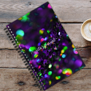 Journal d'étincelle violet foncé