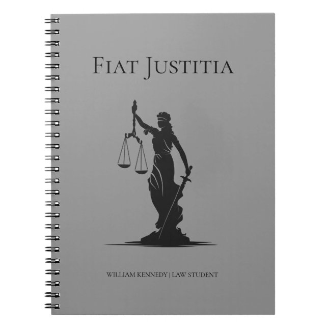 Journal d'étude de la Dame de Justice Gris Étudian (Devant)