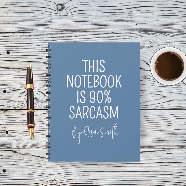 Journal drôle et sarcastique pour collègues de tra (Personalized Nurse Journal — “This Notebook Is 90% Sarcasm” Funny Gift for Medical Staff, Coworkers)