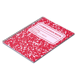 Journal du Carnet de composition rouge
