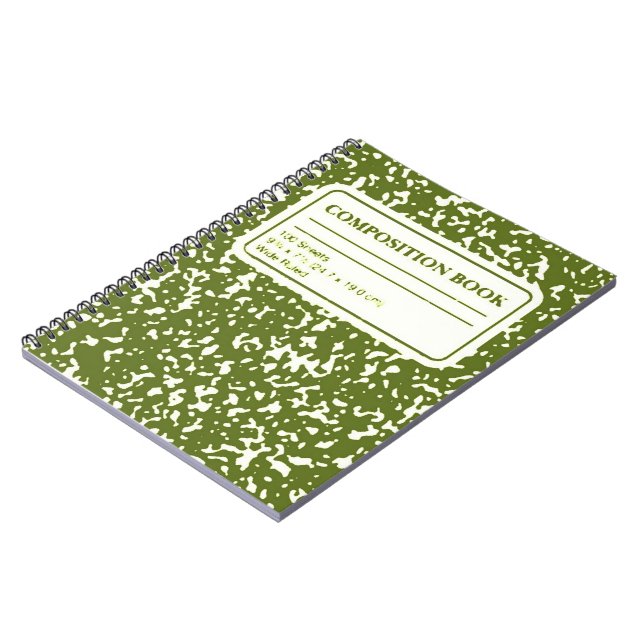Journal du Carnet de composition verte (Côté gauche)