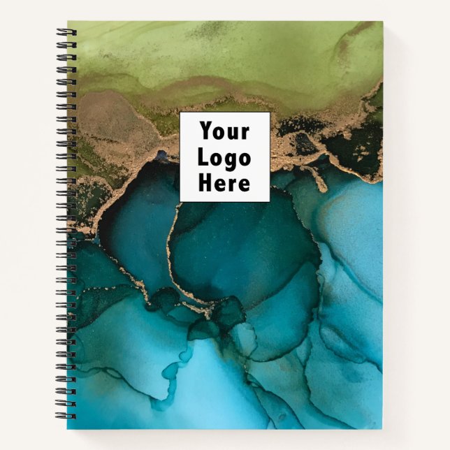 Journal du logo turquoise Green Black Gold do-it-y (Devant)