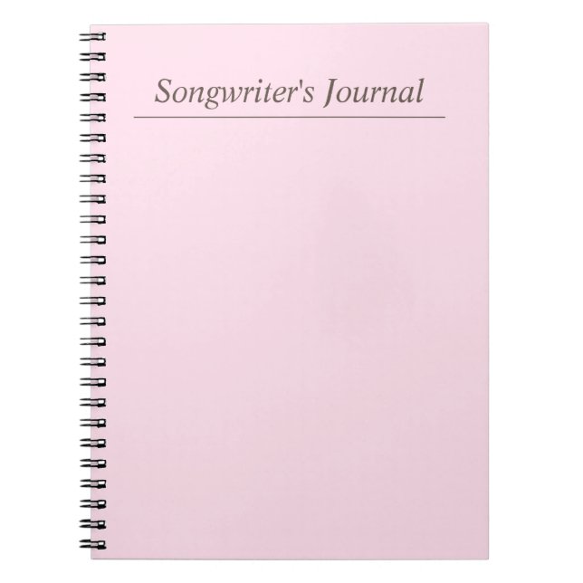 Journal du scénariste Pastel personnalisable (Devant)
