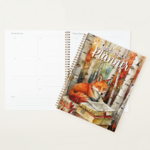Journal en bois rustique vintage renard Livres For