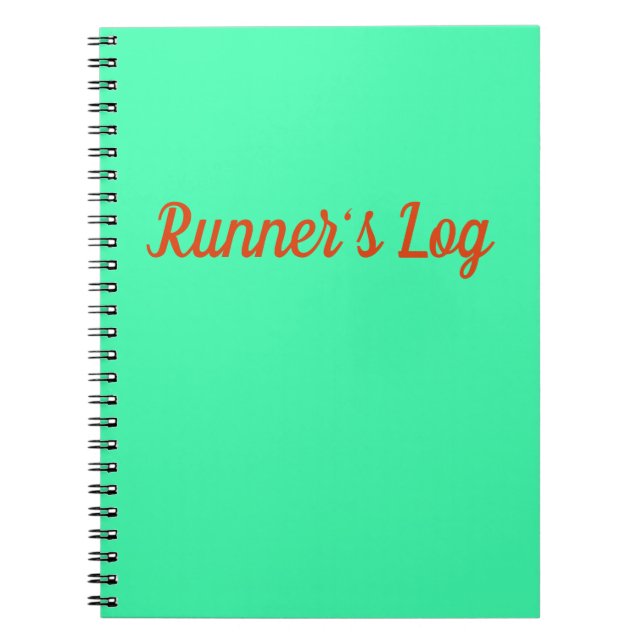 Journal en spirale bleu de carnet courant du (Devant)