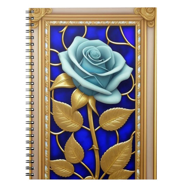 Journal en Verre Cathédrale Rose Bleu (Devant)