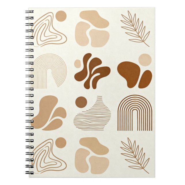 Journal esthétique abstrait boho (Devant)