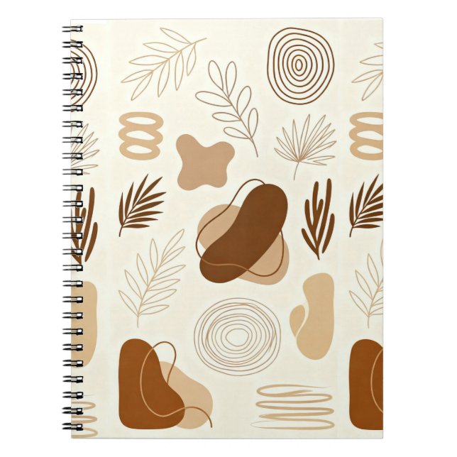 Journal esthétique abstrait Boho (Devant)
