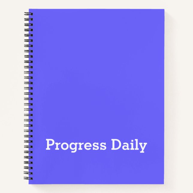 Journal esthétique quotidien « Progress Daily » (Devant)