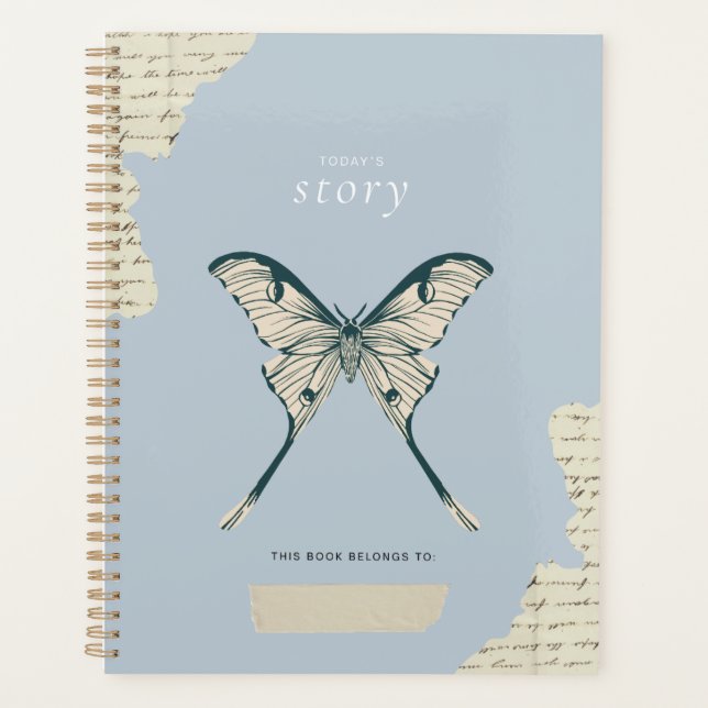 Journal esthétique vintage papillon de nuit et scr (Devant)