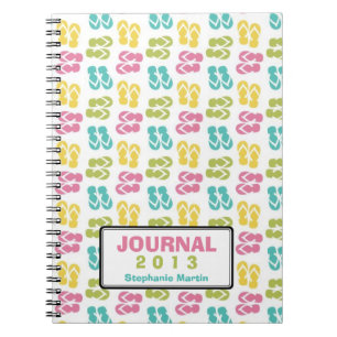 Journal fait sur commande d'année de sandale de