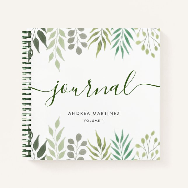 Journal Feuille de Foliage moderne (Devant)