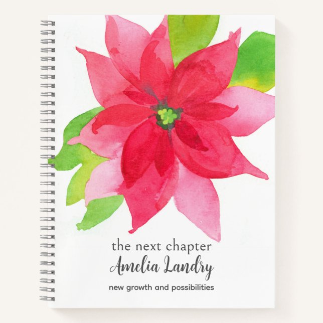 Journal Fleur de Naissance Décembre Poinsettia Fle (Devant)
