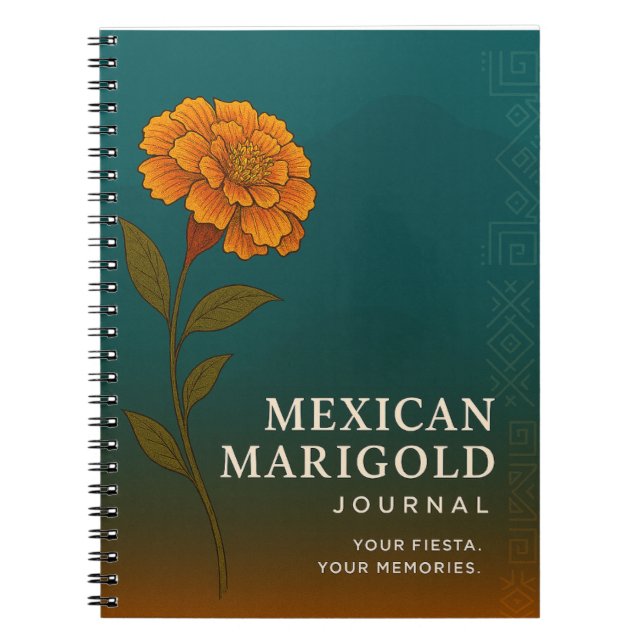 Journal Fleur d'Oeillet Mexicain : Cahier Inspiré  (Devant)
