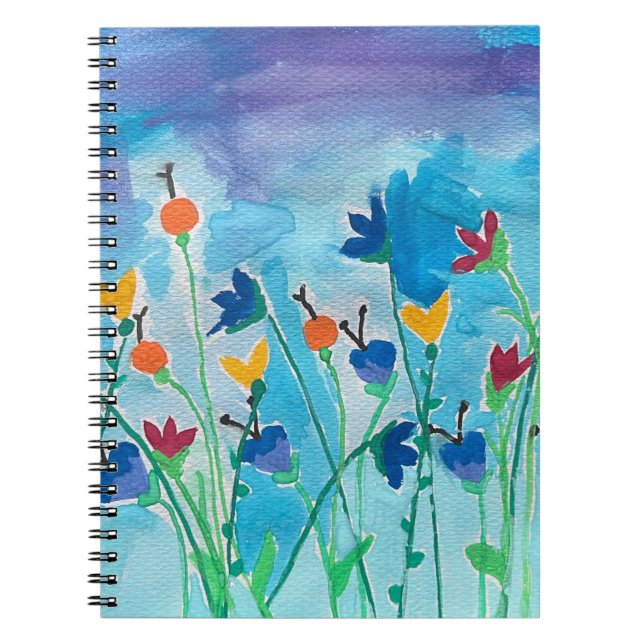 Journal floral aquarelle (Devant)