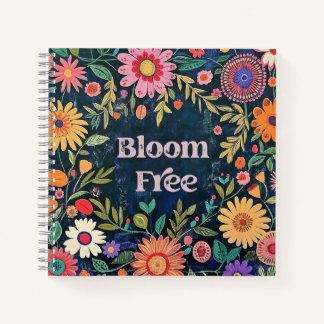 Journal Floral Folk Art - Épanouis Toi - Cadeau
