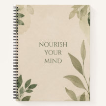 Journal Floral Minimaliste pour la Croissance Pers