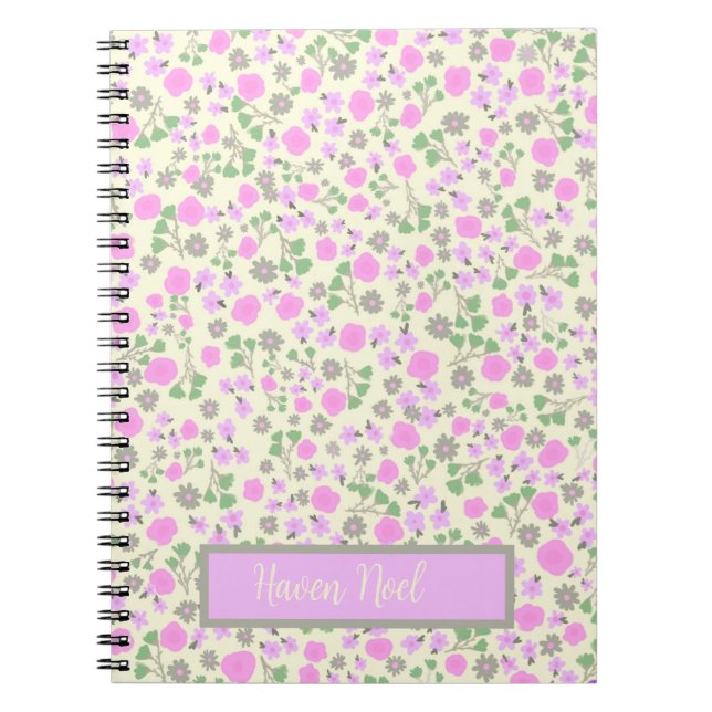 Journal floral personnalisable (Devant)