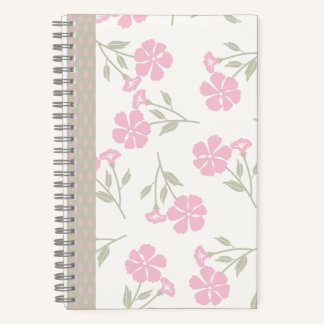 Journal Floral Rose – Cahier de Fleurs Jolies