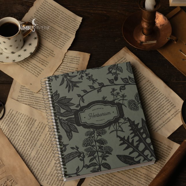 Journal floral vert sauge Herbier botanique (Créateur téléchargé)