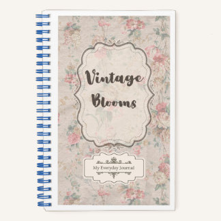 Journal Floral Vintage Blooms | Aquarelle Douce 