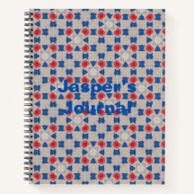 Journal géométrique personnalisé. Conception géomé