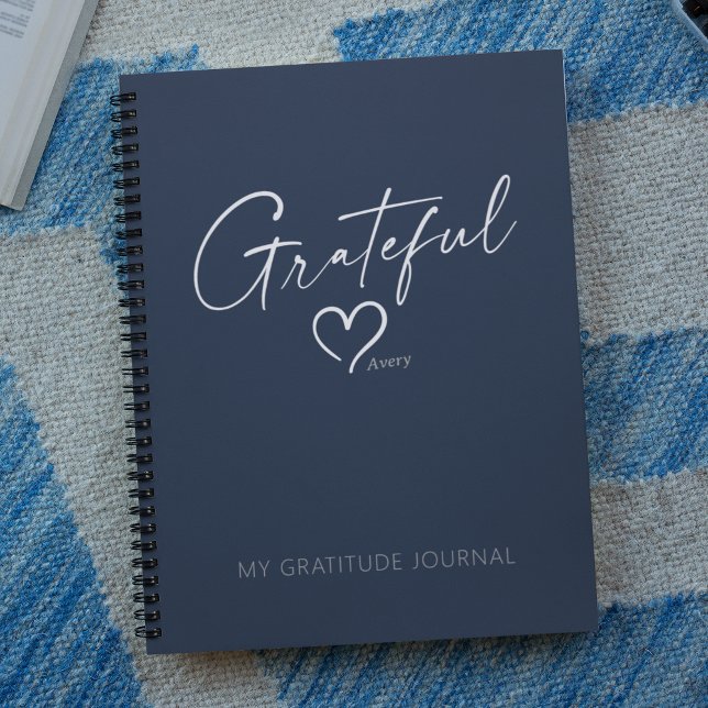 Journal Grateful Coeur Custom Encre Script (Créateur téléchargé)