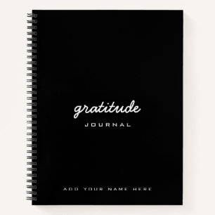 journal Gratitude noir blanc