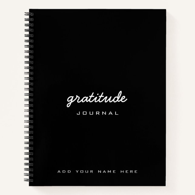 journal Gratitude noir blanc (Devant)