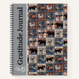 Journal Gratitude Personalisé Faune Plaid