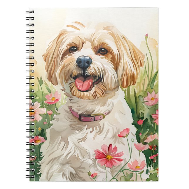 Journal Havanais - Carnet de chiens d'aquarelle (Devant)