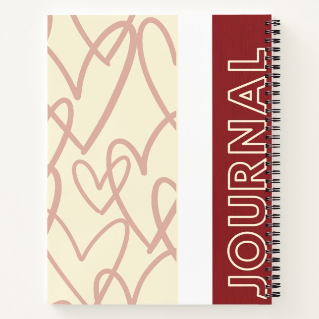 Journal Heartflow – Cahier Romantique Minimaliste (Dos)