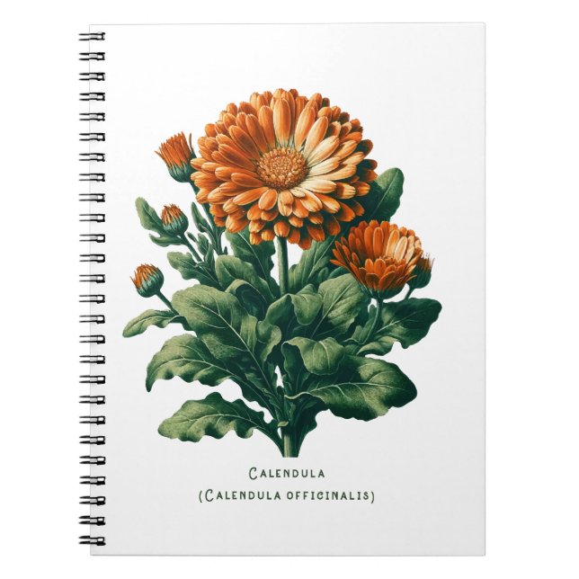 Journal Herbal Fleur de Calendula (Devant)