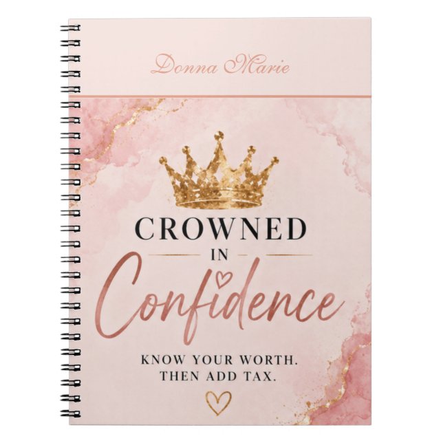 Journal Inspirant Couronné de Confiance  (Devant)