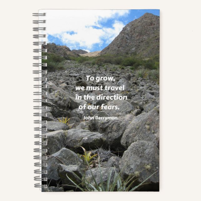 journal inspirationnel, "Pour grandir. ..." (Recto)