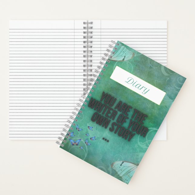 Journal intime Papillon – Cahier élégant (À l'intérieur)